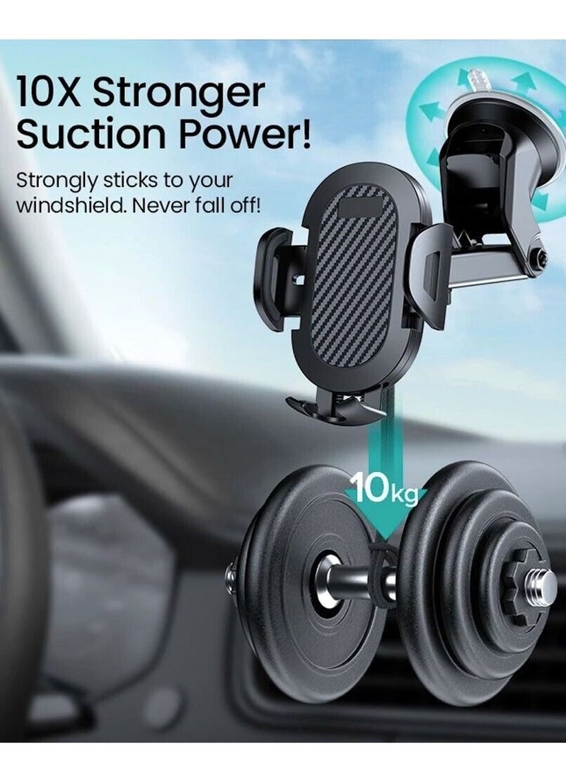 Universal Car Mobile Phone Holder In Car Mobile 360° Rotating Dashboard Mount - Image 2