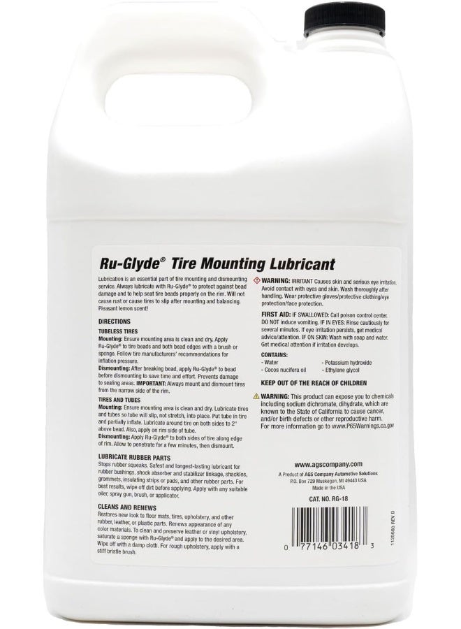 AGS Ru-Glyde Tire Mounting Lubricant - Image 2