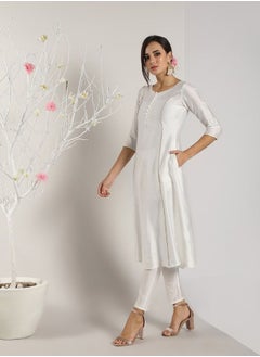 White Banarasi kalidar Kurta - pzsku/ZF039CC71820C95BB30ADZ/45/_/1740144758/4f7417f6-96d2-46fe-b834-ff1b8c3076f7