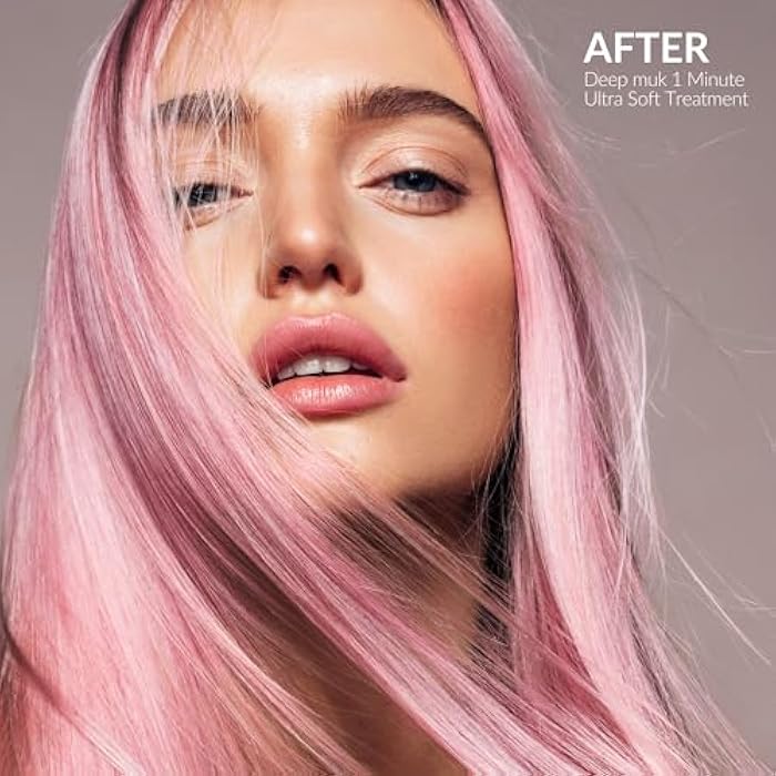 MUK. Deep muk Ultra Soft 1 minute hair treatment for All Types - Hair Treatment Nourishes, Softens, Hair Repair & Improves Elasticity. Hydrating Smoothing Formula for Shine, 200ml - Image 3