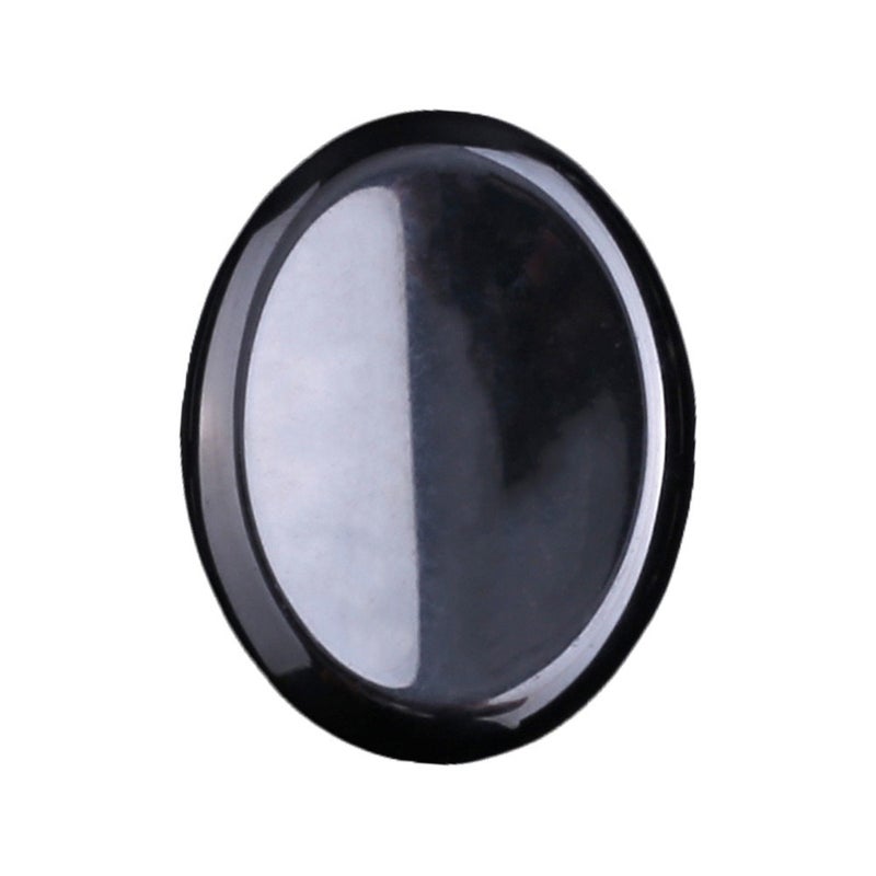 Natural Crystal Oval Worry Stone - White Yellow Crystal Gemstone, Carvable Jade for Gifts