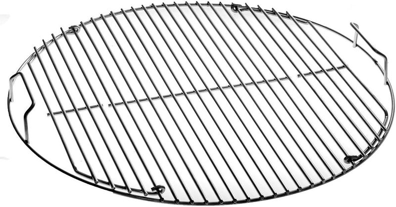 Weber - Hinged Cooking Grate, Built for 57cm diameter charcoal barbecues, Plated steel, 4.3cm Height x 54.5cm Width x 54.5cm Depth Local & cross border ship compatible - Image 1