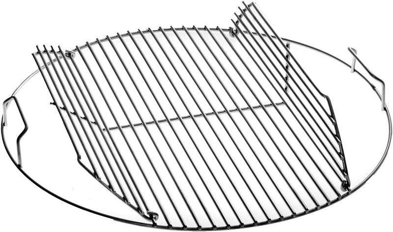Weber - Hinged Cooking Grate, Built for 57cm diameter charcoal barbecues, Plated steel, 4.3cm Height x 54.5cm Width x 54.5cm Depth Local & cross border ship compatible - Image 2