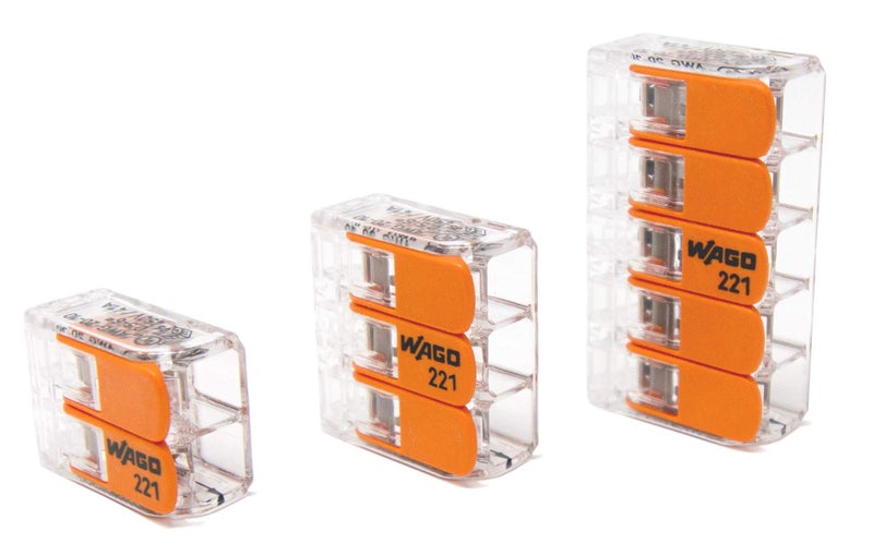 WAGO 22161x LeverNuts 10AWG 95pc Compact Wire Connector Assortment - Image 2