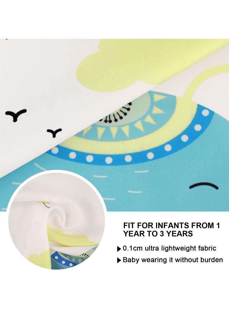 Mr. Penda Long Sleeve Baby Bibs, Waterproof Sleeved Bib Smock for Baby Toddler 6-36 Months,Reusable with Catch-all Pocket (Whale)  - Image 3