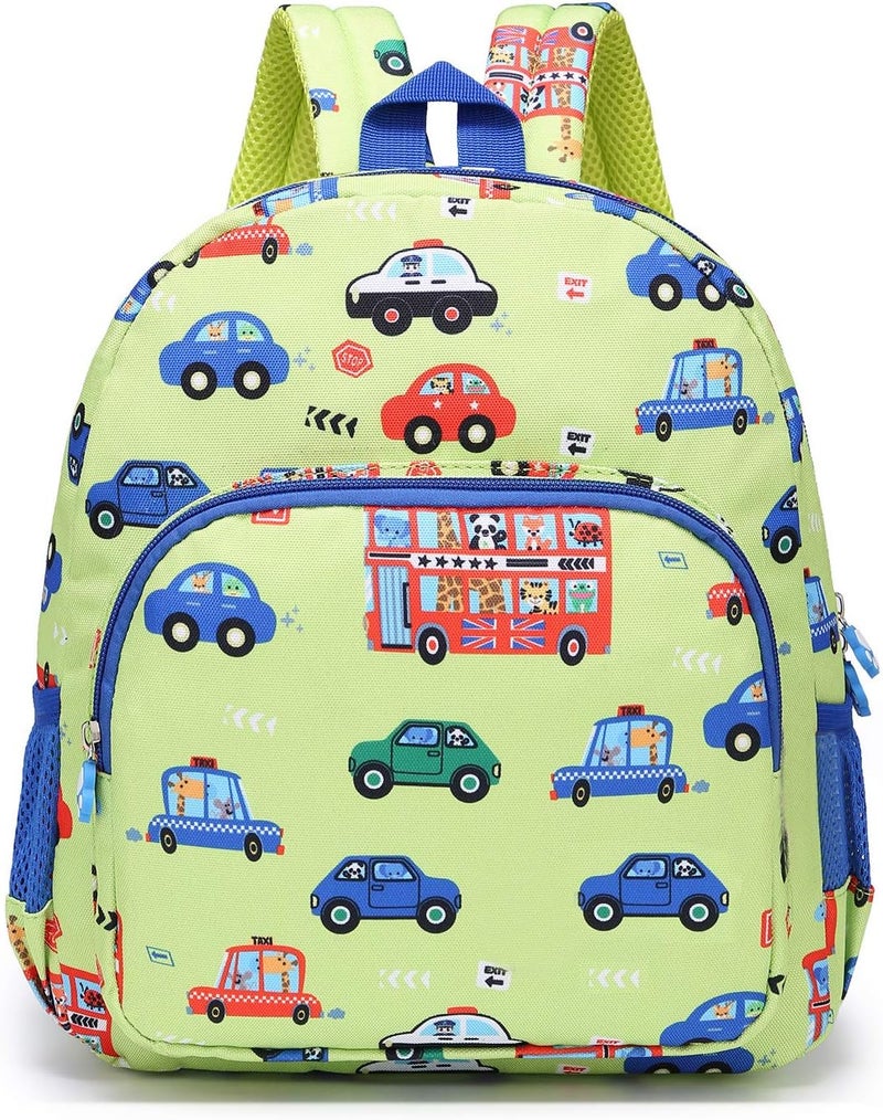 Willikiva Little Childrens Toddler Bags Cute Bus kids Backpack for Kids Boys and Girls to Travel School Backpack - Image 1
