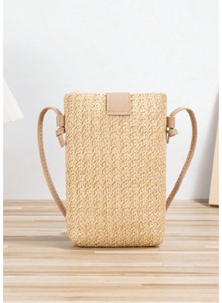 Shein Summer Bags, Beach Bags, Casual Vacation Style, Crossbody Bags, Straw Bags, Mobile Phone Bags,  - Image 4