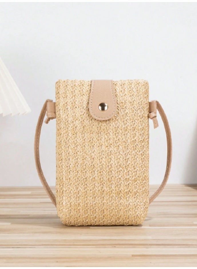 Shein Summer Bags, Beach Bags, Casual Vacation Style, Crossbody Bags, Straw Bags, Mobile Phone Bags,  - Image 1