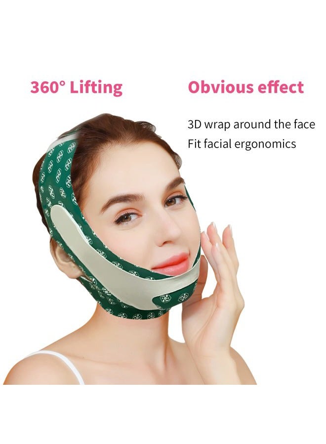 SEWOG V Line lifting Mask Facial Slimming Strap - Double Chin Reducer, Reusable Soft Silicone Chin Up Mask Face Lifting Belt, for Wrinkle Sagging Face - Image 4