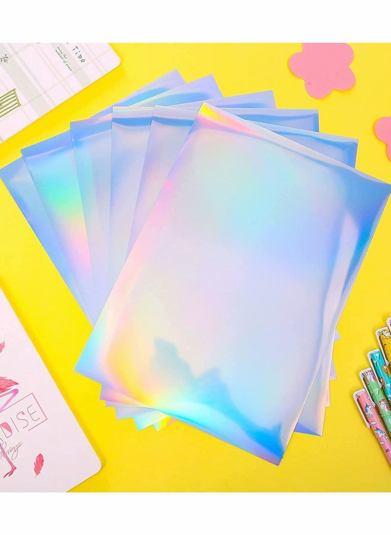 KASTWAVE - Printable Holographic Dries Quickly Waterproof Sticker Paper Rainbow Vinyl Sticker Paper, A4 Size, 8.25 x 11.7 Inches, for Inkjet Printer & Laser Printer, 20pcs - Image 1