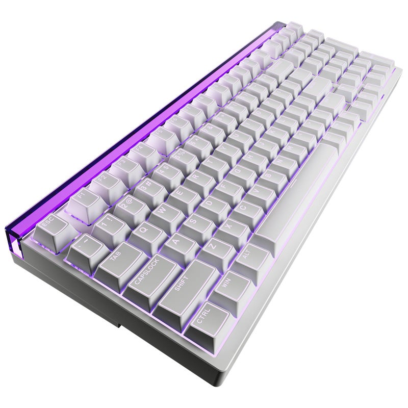 ZORNHER ZH99HE Mechanical Gaming Keyboard, Full Size White Gaming Keyboard with Creamy Switch,Soft RGB Backlit Light Box,Adjustable Actuation & Rapid Trigger, Hall Effect Technology - Image 1