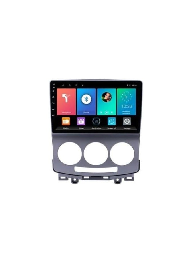 SHEZA STAR Android Car Stereo for Mazda 5 2005 to 2010 8GB RAM 128GB ROM Support SIM Card, Carplay, Mirror Link Wi-Fi BT, Radio GPS Navigation, 10 Inch IPS Touch Screen with AHD Camera Included - Image 1