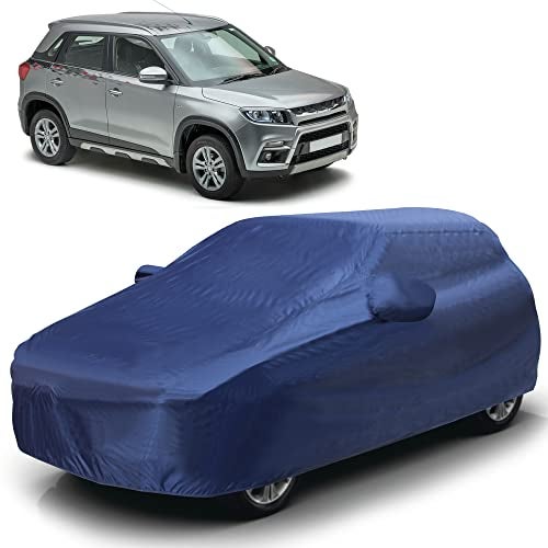 AutoGuys Car Cover Waterproof TF-I for Maruti Vitara Brezza [Year 2015 Onwards] - Vitara Brezza Car Cover Dust & UV Protection Vitara Brezza Car Body Cover with Mirror Pocket Soft Cotton Lining - Image 1