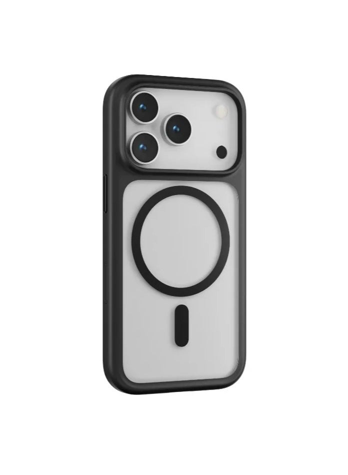 LEVELO iPhone 17 Pro Max Solo Matte MagSafe Case / 5ft. | 1.5m Drop Tested / MagSafe Compatible / Strong Magnets / Back Cover - Black - Image 2