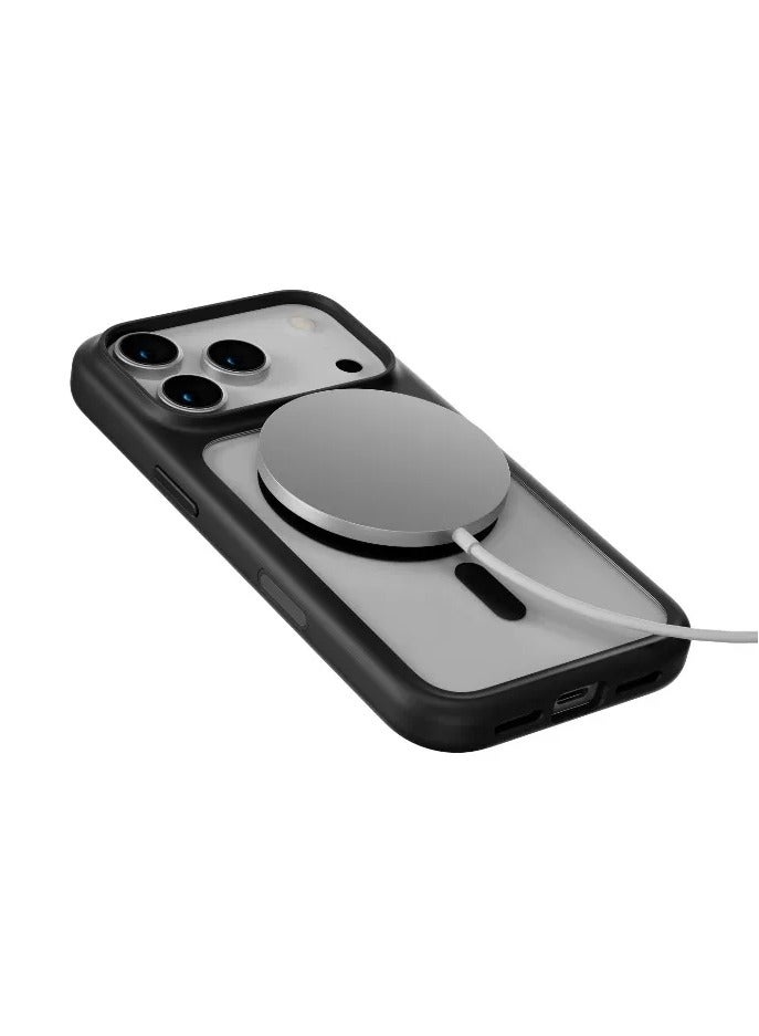 LEVELO iPhone 17 Pro Max Solo Matte MagSafe Case / 5ft. | 1.5m Drop Tested / MagSafe Compatible / Strong Magnets / Back Cover - Black - Image 3