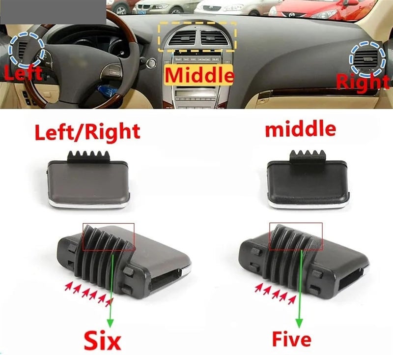 MKVAXR Air Conditioner Outlet Clip Repair Kit for Lexus ES Series - Image 5