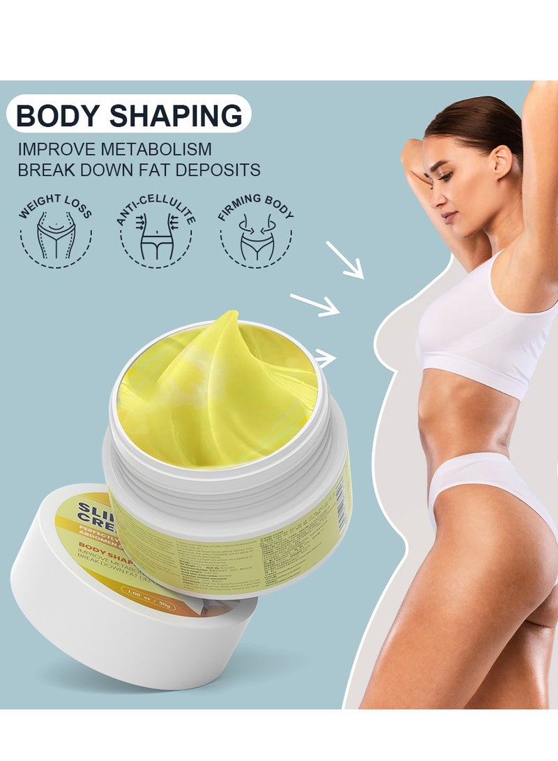 Sumifun Slimming Cream, Navel Arm Leg Belly Ginger Fat Burning Cream, Weight Loss Skin Firming Moisturizing Massage Gel for Cellulite, Soothing, Relaxing, Tightening & Slimming - Image 3