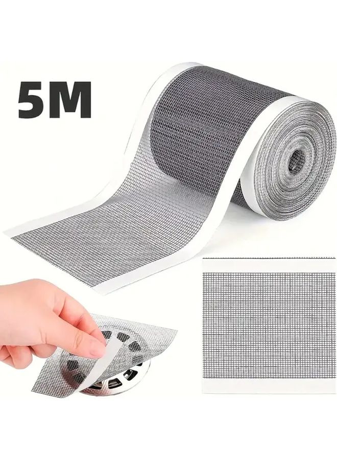Heavy Duty Self Adhesive Drain Sticker 1pc Shower Sink Hair Catcher Bathtub Sewer Filter Mesh Tape - Image 1