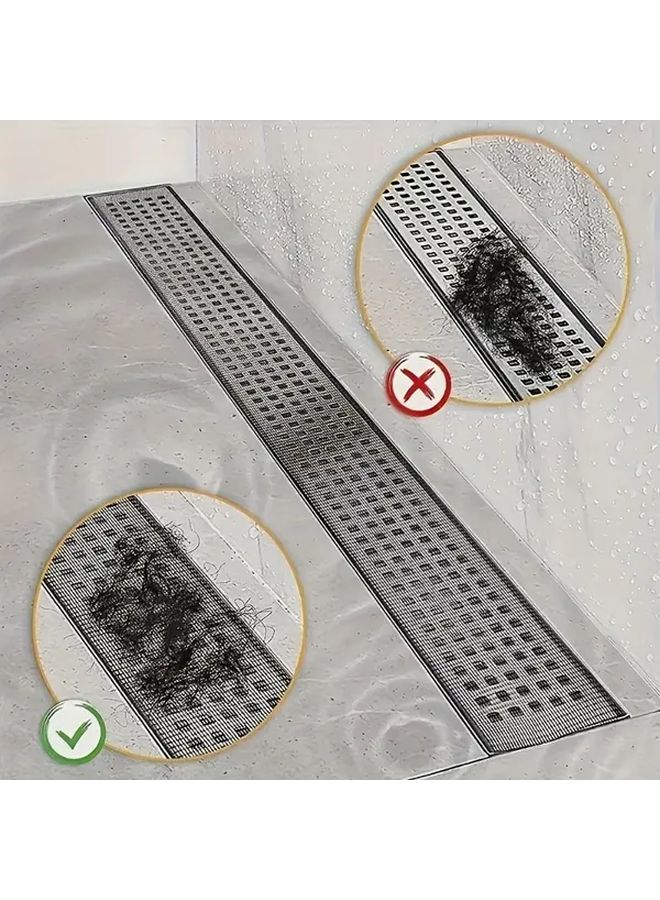 Heavy Duty Self Adhesive Drain Sticker 1pc Shower Sink Hair Catcher Bathtub Sewer Filter Mesh Tape - Image 4