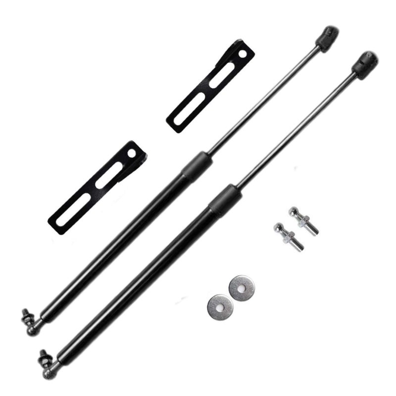 TSUBASA Lift Supports for Toyota Corolla E120 E130 20022007 Front Hood Bonnet Modify Gas Struts Cylinders Shock Dampers Spring Prop Rod Bar 2PCS Normal Black