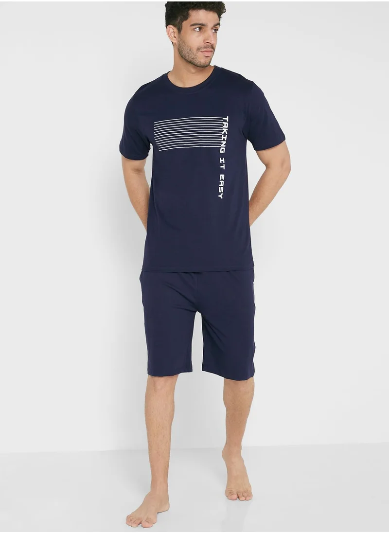 Seventy Five Take It Easy Pyjama Shorts Set