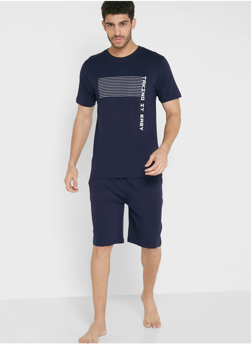 Seventy Five Take It Easy Pyjama Shorts Set