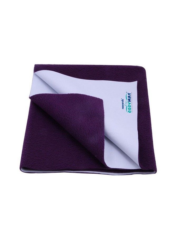 Newnik - Premium Quick Water Resistant Dry Sheet Waterproof Baby Bed Protector Sheet Mattress Protect (Size: 140Cm X 100Cm) Plum Large - Image 1