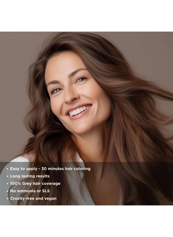 NATURIGIN Permanent Hair Dye, 4.0 Brown, Ammonia And Paraben Free, Up To 100% Gray Hair Coverage, Long Lasting, Vegan, Cruelty Free - Image 4