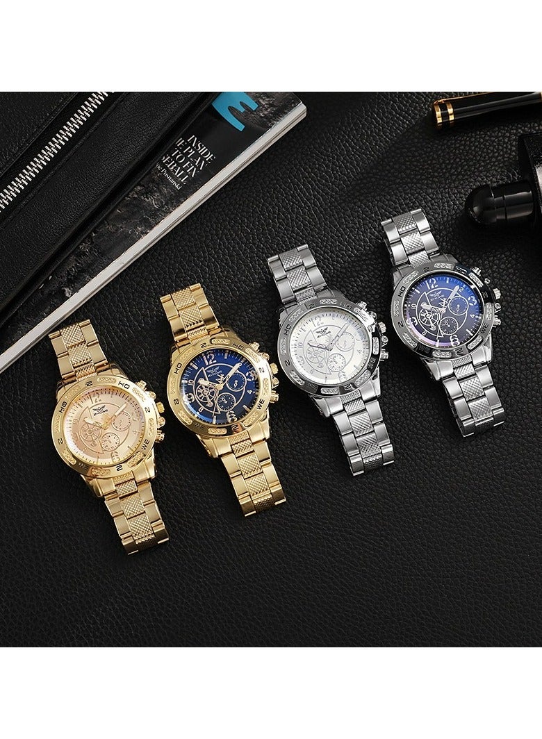 JOOLI Wrist Watch Men Boys Office Look Wedding Gift Fashion Style Popular Gold Green Dial Classic Elegant Jewelry - Image 4