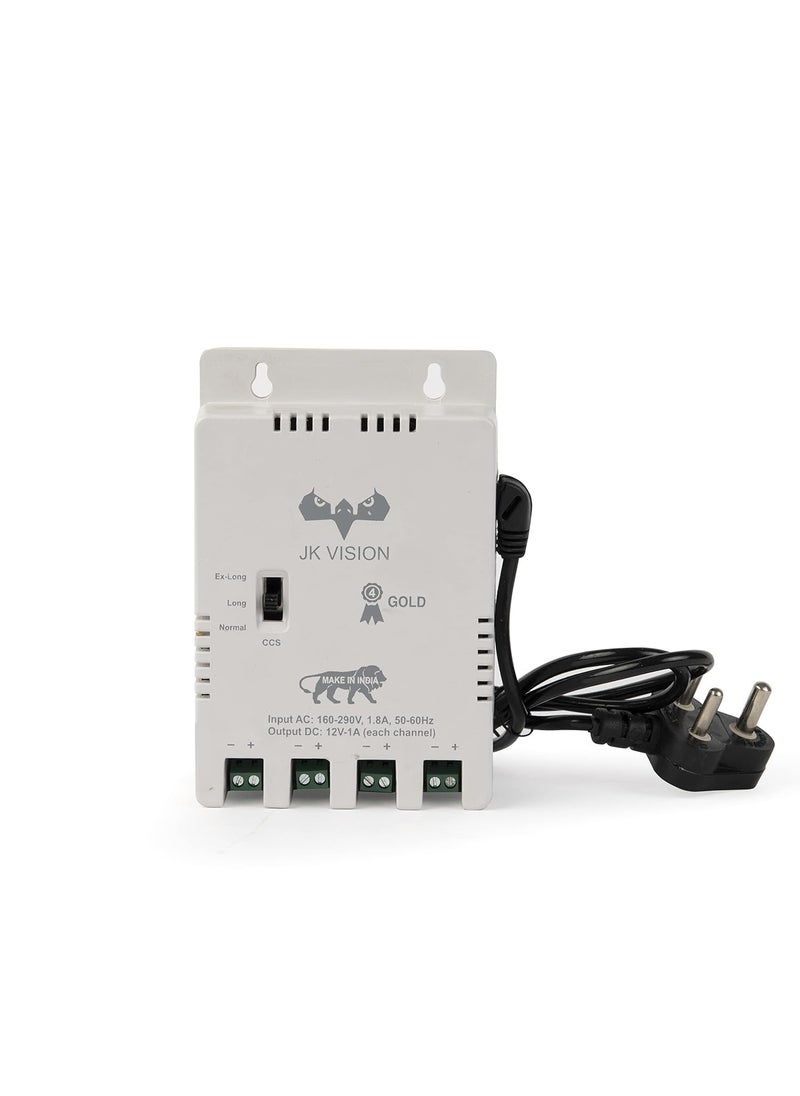 JK Vision JK Vision 24MP ColorVu CCTV Camera System for Home Office School 4 Bullet 500 GB Hard Disk 4 Channel Power Supply DVR 90Mtr Cable BNCDC  - Image 3