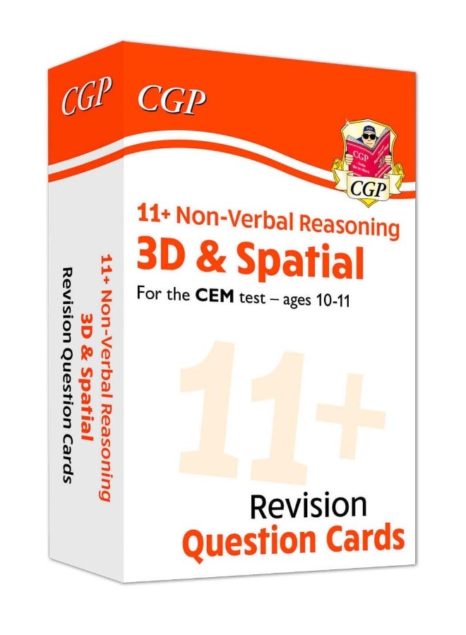 11+ CEM Revision Question Cards: Non-Verbal Reasoning 3D & Spatial - Ages 10-11 - Image 1