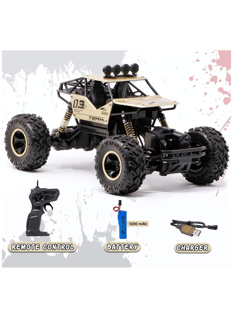 سيارة لعبة عالية السرعة للتسلق على الطرق الوعرة، سيارة تسلق الصخور قابلة لإعادة الشحن ذات الدفع الرباعي، سيارة سباق وحشية عالية السرعة للأولاد والبنات - Image 1