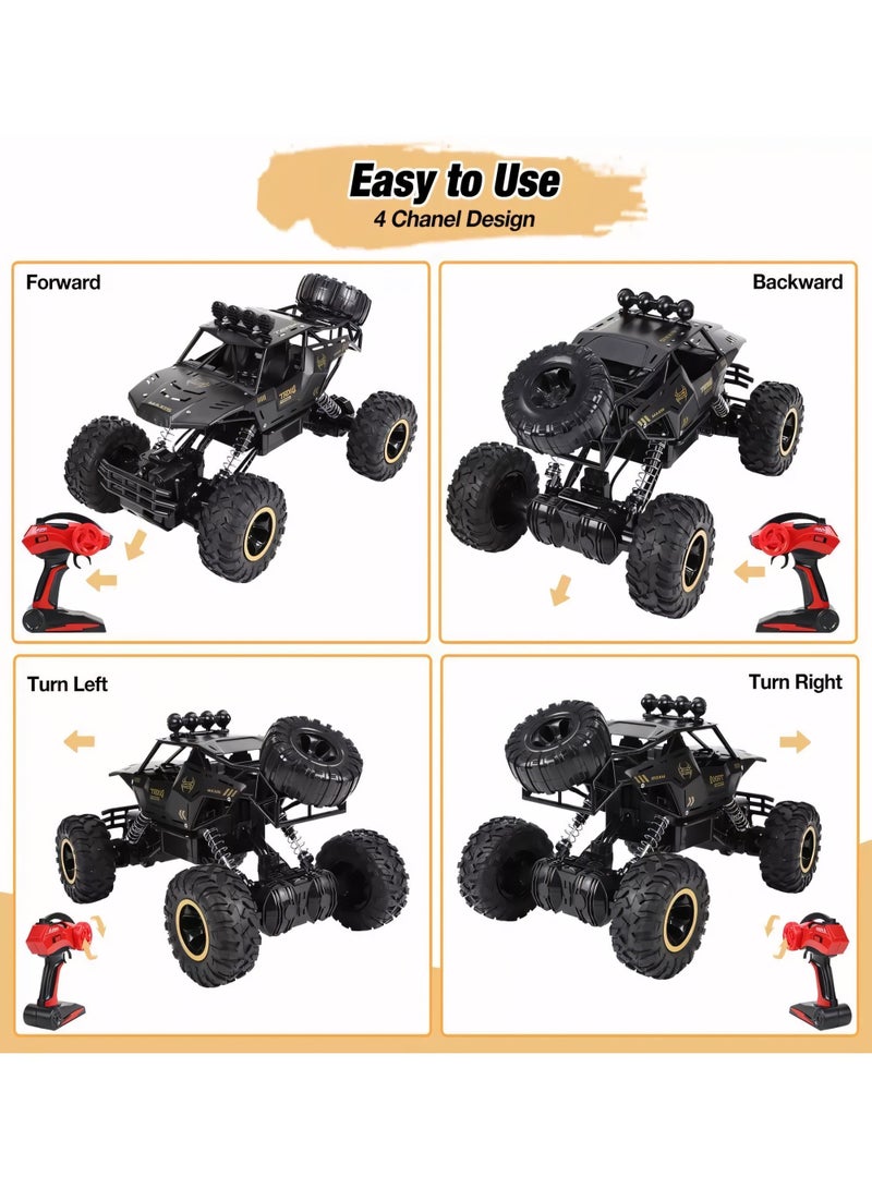 سيارة لعبة عالية السرعة للتسلق على الطرق الوعرة، سيارة تسلق الصخور قابلة لإعادة الشحن ذات الدفع الرباعي، سيارة سباق وحشية عالية السرعة للأولاد والبنات - Image 5