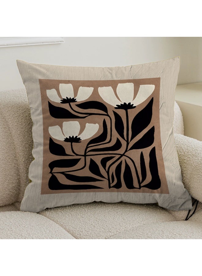 والالا مجموعة أغطية وسائد مكونة من 4 قطع، غطاء وسادة على طراز مايارد الفرنسي القديم 45 سم × 45 سم، أغطية وسائد مزخرفة أنيقة لغرفة المعيشة والأريكة وغرفة النوم ومقاعد المكتب 18 × 18 بوصة - Image 5