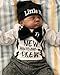 GYCV Realistic Reborn Baby Dolls Black Boy 19 Inch Lifelike Newborn Baby Boy Doll with Hair Weighted Cloth Body Baby Dolls African American Dark Skin Reborn Doll with Accessories for Kids Ages 3 - Image 3