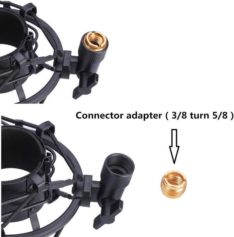 BTOOP Microphone Shock Mount with Pop Filter, Mic Anti-Vibration Suspension Shock Mount Holder Clip for Diameter 46mm-51mm Microphone - Image 4