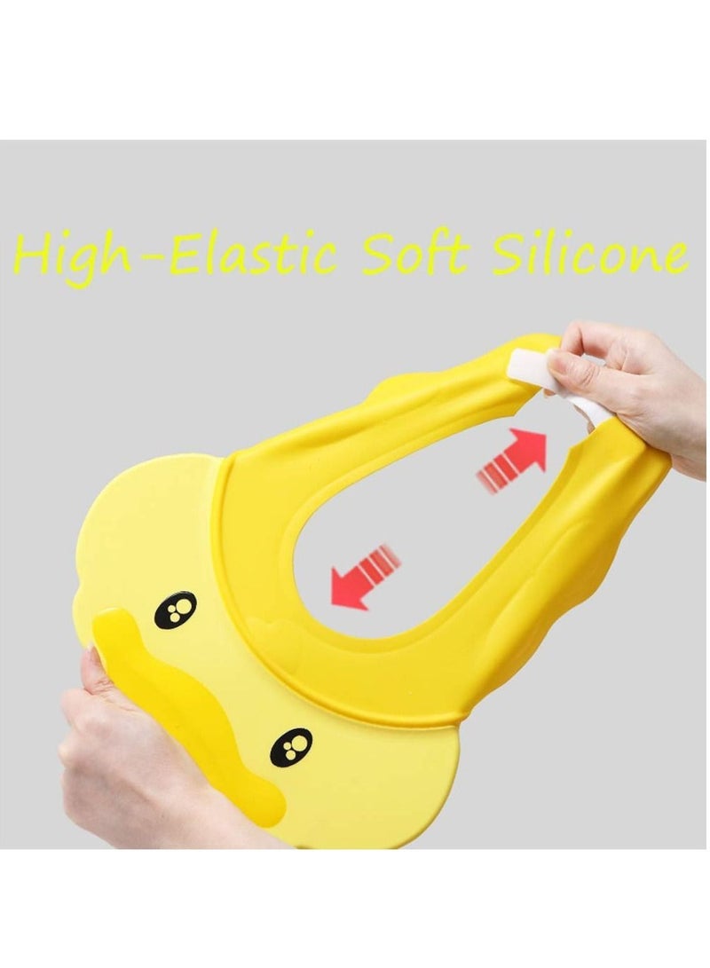 Baby Shower Cap Adjustable Silicone Shampoo Bath Cap Visor Cap Protect Eye Ear for Infants Toddlers Kids Children - Image 2