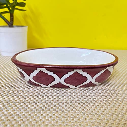 KunhaR Ceramic Soap Dish Holder, Ceramic Soap Dish Tray Holder - Image 2