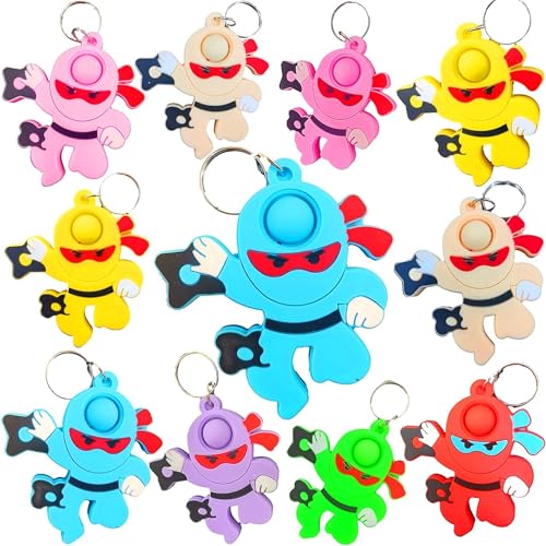 PSDFH 20 Packs Bulk Ninjas fidgets Toys for Kids Children Classroom Students Gifts Prize from TeacherBirthday Party Bubble Favors - Image 1