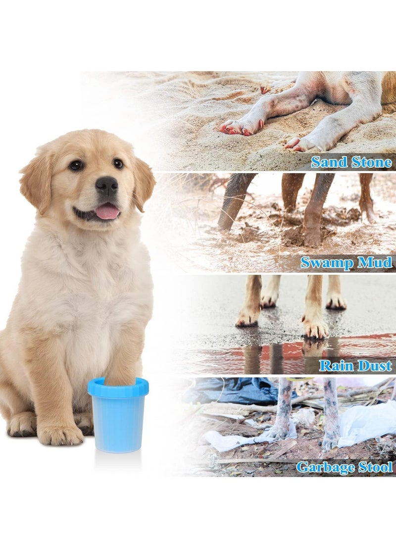 SYOSI Dog Paw Cleaner Washer Cup, 2 In 1 Portable Silicone Pet Cleaning Brush Feet Cleaner for Dogs Grooming With Muddy Paw, Dog Foot Cleaner for Small Dog - Image 4