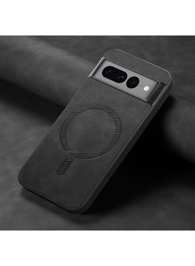 زبون جراب هاتف Google Pixel 7 Pro Retro Magsafe المغناطيسي ذو الغطاء الخلفي PU - Image 2