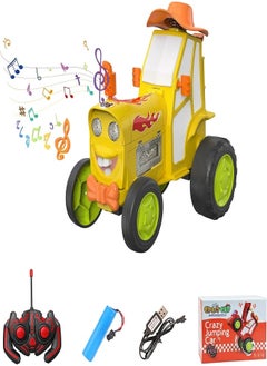 Generic Crazy Jumping Car Toys, Remote Control Car for Kids, Boy Toys Stunt Car with LED Light Music, Rechargeable Rc Car  - Image 3