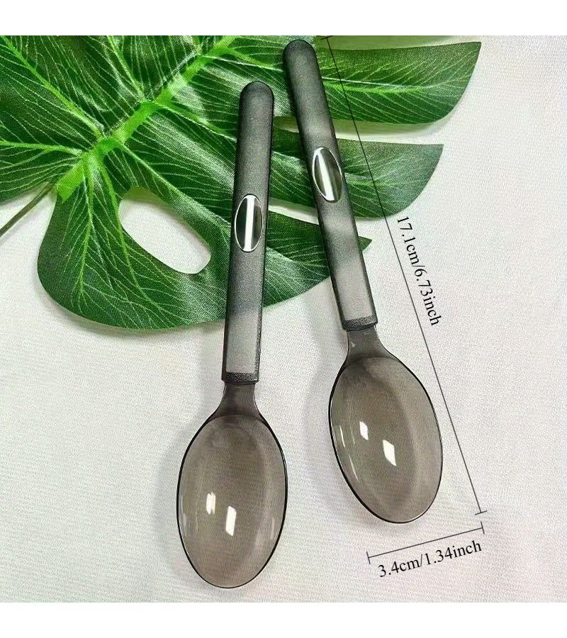 46pcs Dessert Spoon Teaspoon Set Thickened For Family Camping Takeaway - Image 3