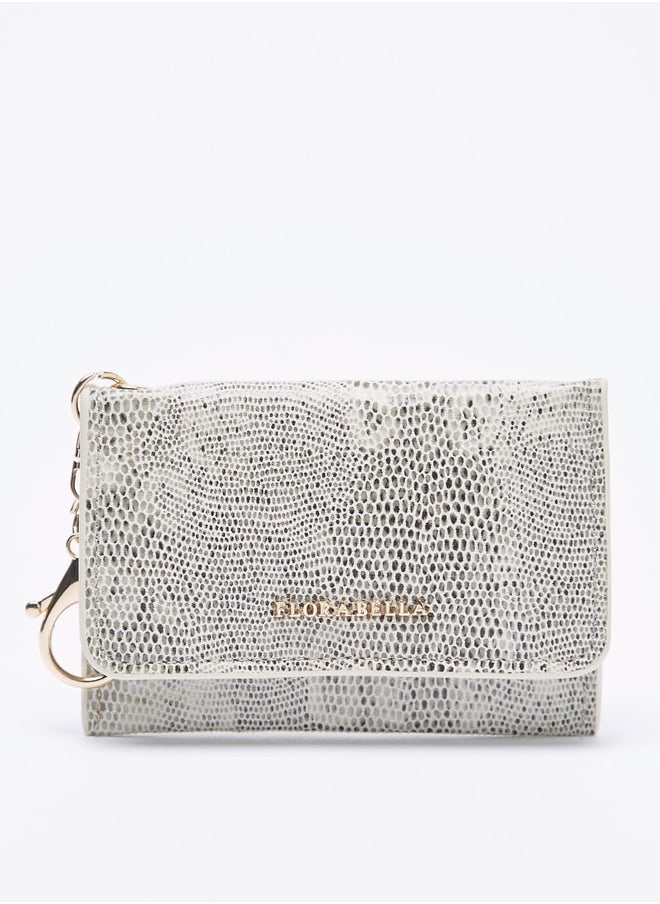 Flora Bella By Shoexpress - Women Textured Wallet with Flap Closure - Image 1