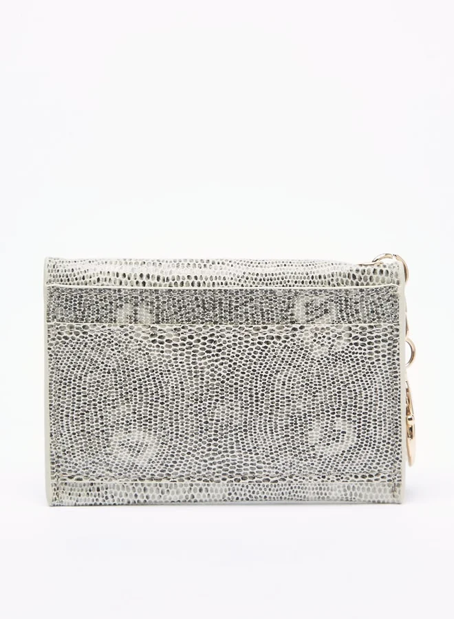 Flora Bella By Shoexpress Women Textured Wallet with Flap Closure