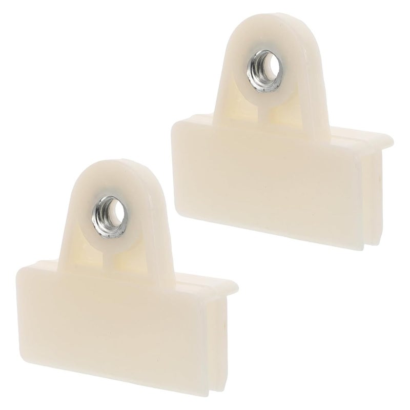 Universal Glass Regulator Holder Sash Clip 1 Pair Beige Plastic Window Channel Retainer Clips for Car Truck Side Mount Glass Clamp - Image 1