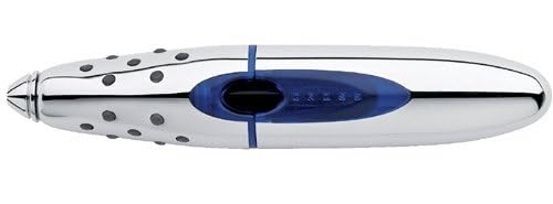 Cross Ion Gel Pen with Roots Lanyard Chrome with Blue Center with Roots Logo - Image 2
