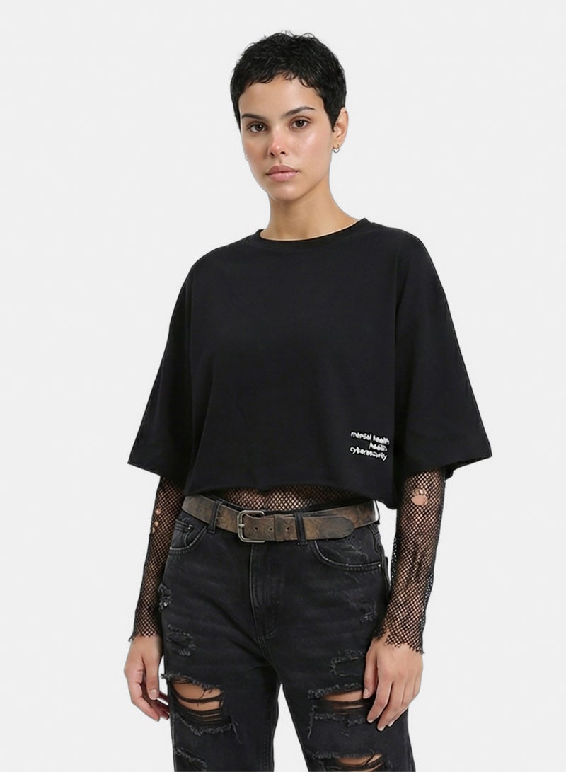 RAVIN Women Crew Neck Regular Summer Tee - Image 1