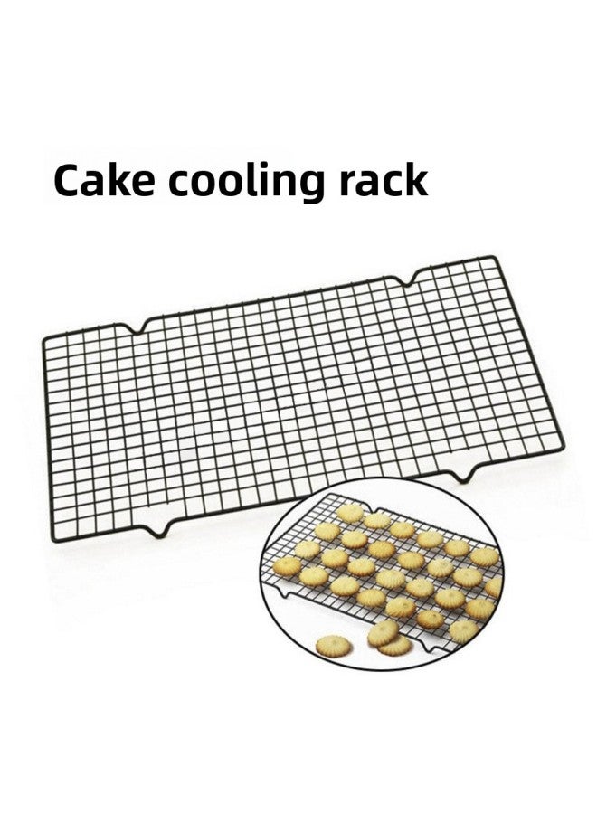 Color Box Wholesale Baking Tools Large Cake Cold Rack Bread Cooling Rack Black Non-stick Cold Air Net