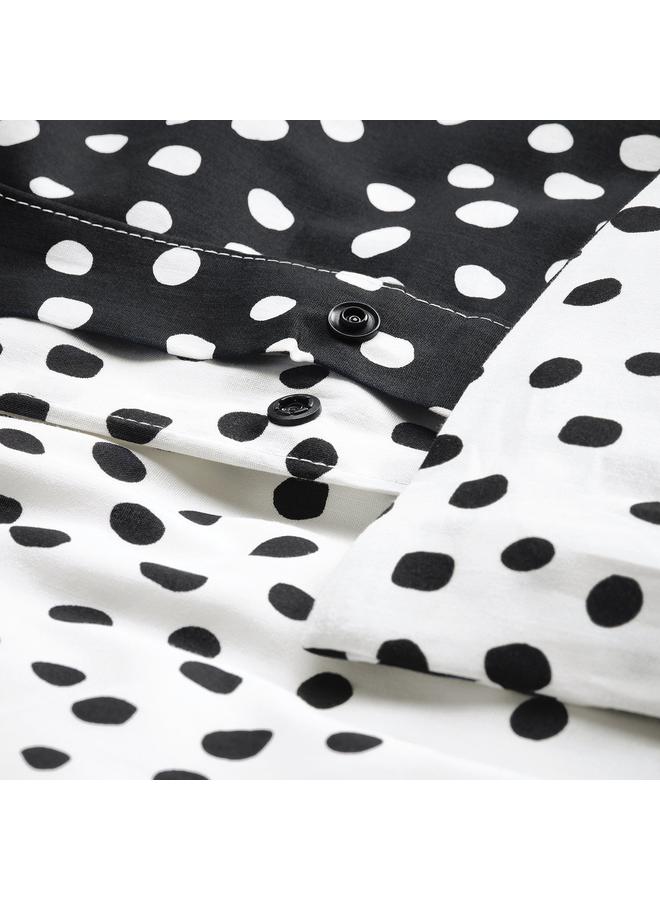 Green Tiger Duvet Cover And Pillowcase, Black White/Dotted, 150X200/50X80 Cm - Image 4